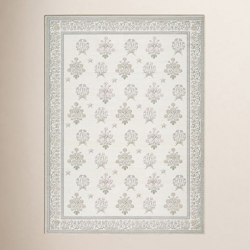 Tapis lavable à la machine Erinn Myla, Rectangle 6 pi 7 po x 9 pi