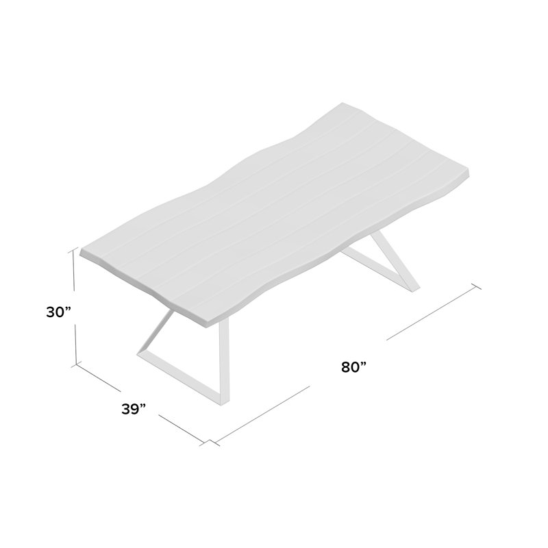 Nottingham Solid Wood Dining Table, Matte Black, Walnut