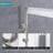 Wall Mounted Round Shower Combo Set With 10" Rain Shower Head And Handheld Shower Head Set With Pressure Balancing Valve-124944817