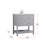 Martins 30'' Single Bathroom Vanity with Engineered Marble Top-1114884657