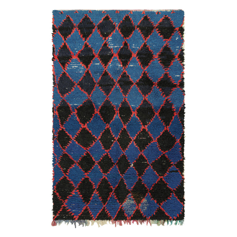One-of-a-Kind 4’9”x7’11” Hand Knotted Area Rug