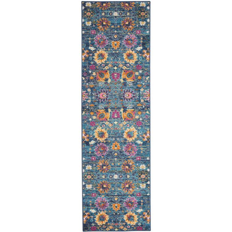 Floral Indoor Rug, Runner 2'2" x 7'6"