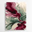 Aquarelle abstraite, art mural rouge en métal 96