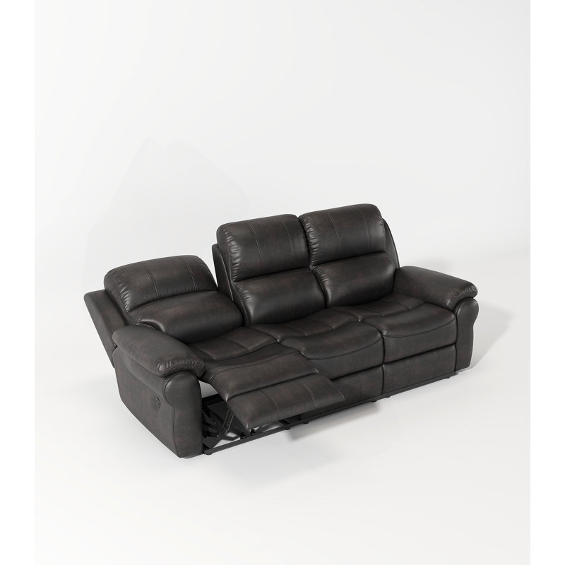 Latitude Run® Breathable Fabric Power Reclining Sofa with Drop Down ...