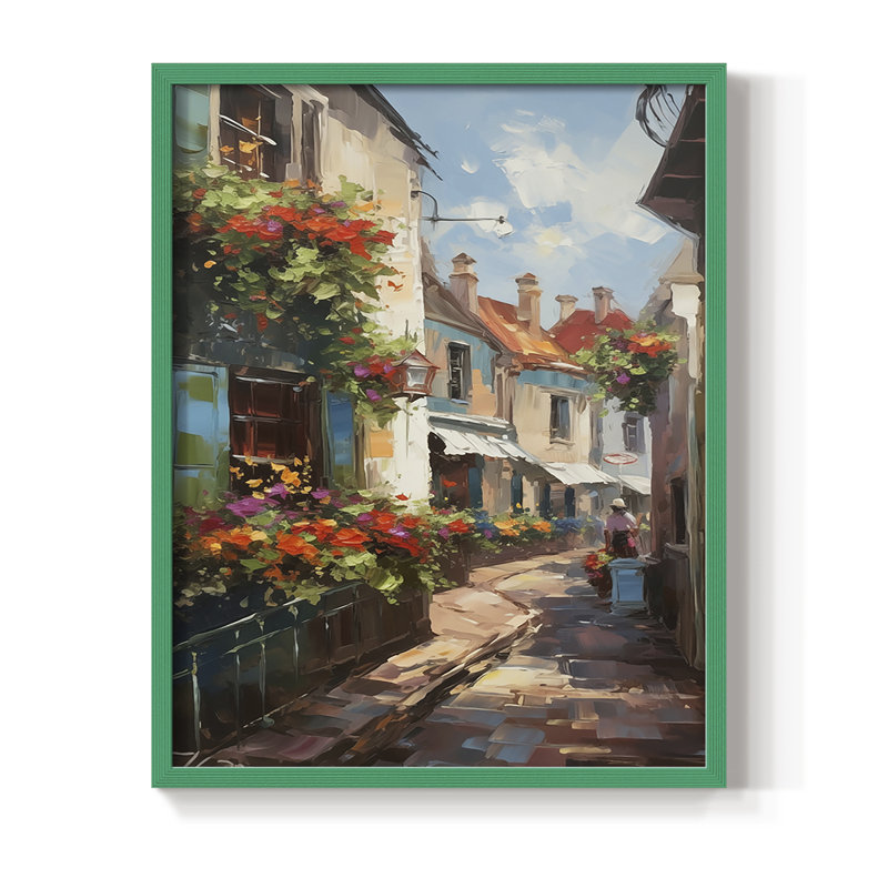 LANDSCAPES Series CCLV III, reproduction encadrée - bois massif, H 21 po x l 17 po, Vert