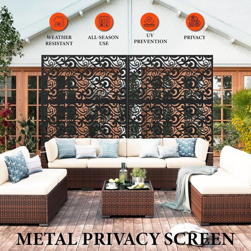 47" L X 72" H Outdoor Privacy Screens & Panels For Patio Balcony