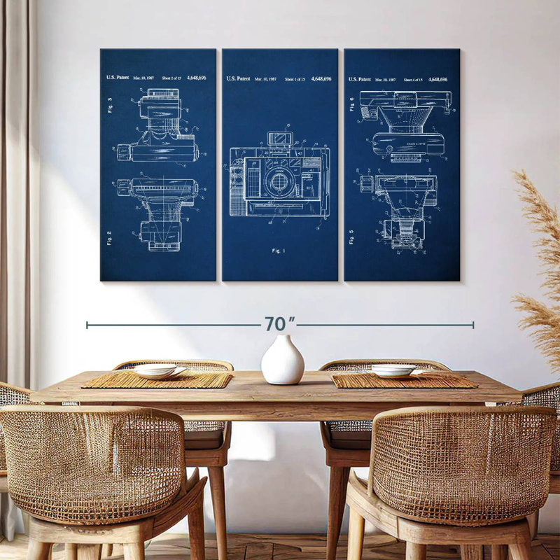 Automatic Focus Camera Blue Laelle, 24" H x 38" W