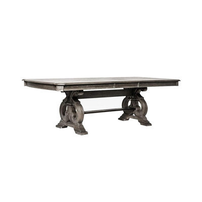 96" W Rustic Dining Table, Rustic Natural