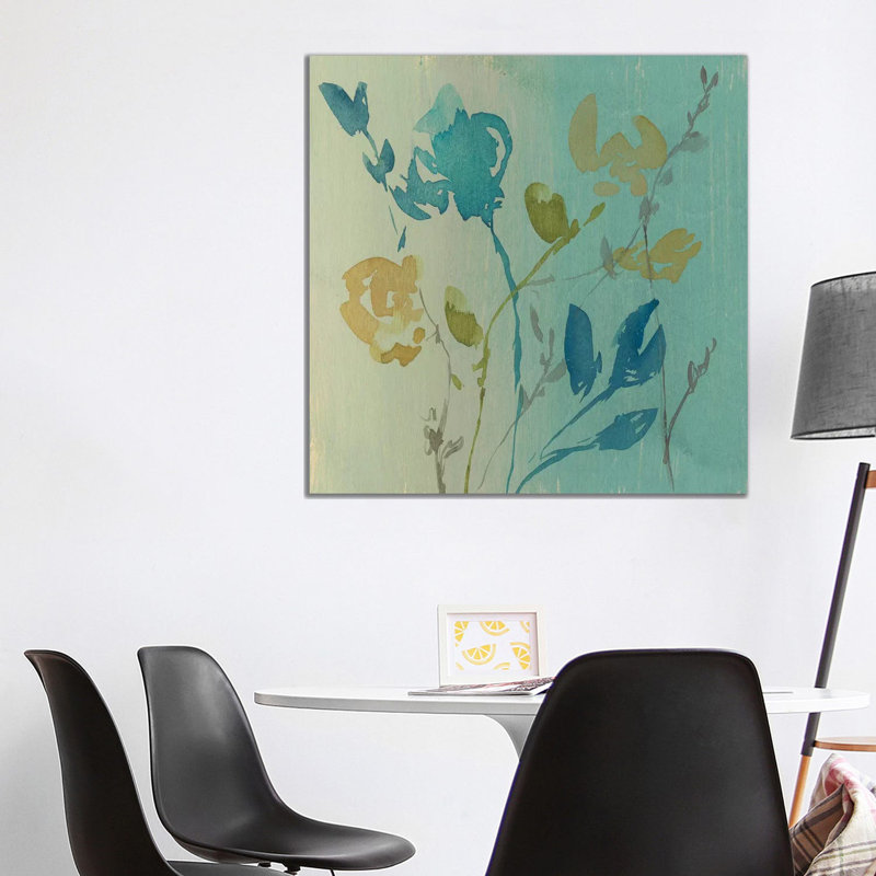 Spa & Sage Bouquet I by Jennifer Goldberger - Wrapped Canvas Print, 93.98cm H x 93.98cm W x 1.905cm D