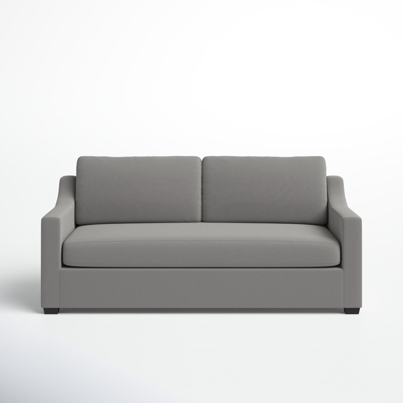 Cranbrook 88'' Upholstered Sofa, Bayou Light Gray Canvas