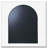Metal Framed Arched Bathrrom Mirror for Wall-1148774254