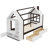 Twin-Sized House-Style Platform Bed With Drawers, Solid Wood House Bed With Shelves, Child-Friendly Design, White & Espresso-653535912