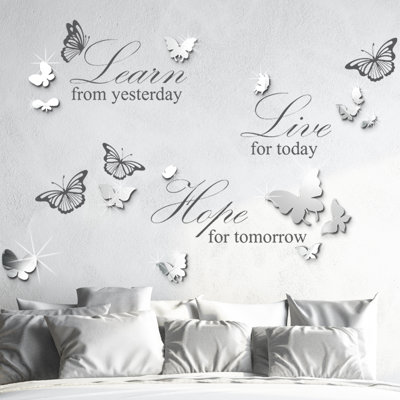 Text & Numbers Non-Wall Damaging Wall Decal