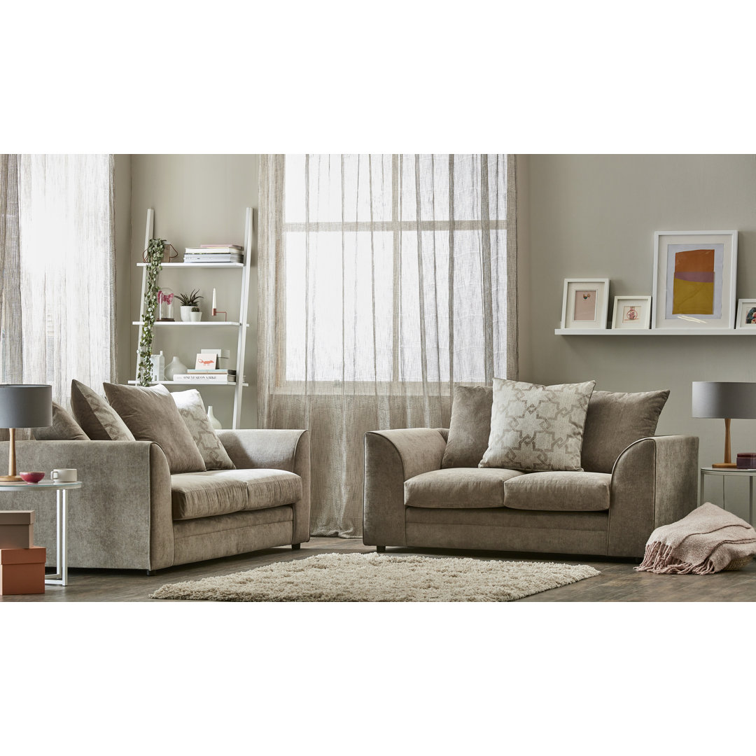 Three Posts 2-tlg. Couchgarnitur Betz Polsterfarbe: Braun