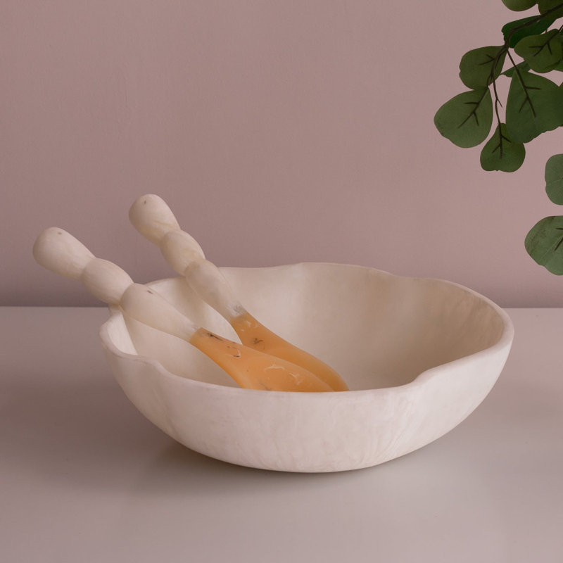 Couverts à salade en sorbet RESIN, Noix de coco