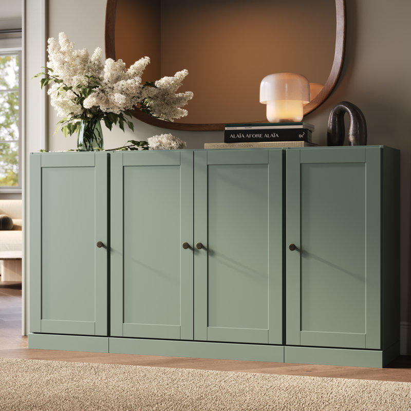 Buffet 65% avec portes Shaker et tablettes réglables Palace Imports, Sauge