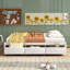 Lit plateforme simple avec rangement et 3 tiroirs-1115138294