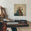  «Industrial Dog» par Ann Klee, art mural en verre acrylique, 12 po x 12 po