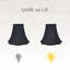 Abat-jour cloche en soie / shantung (araignée)-969067977-969067982