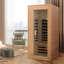 Sauna intérieur encastré à infrarouge lointain Hemlock