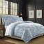 Ensemble de couvre-lit en coton bleu Elwood-109897474