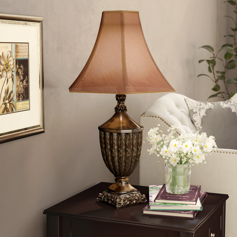 Lucerne Ceramic Table Lamp, Walnut