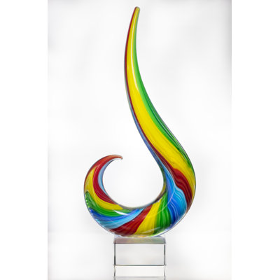 Rainbow Note Centerpiece Sculpture