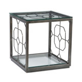 Metal Designs Honeycomb Square End Table