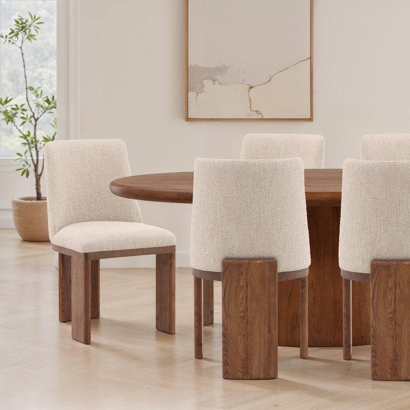 Alistair Polyester Upholstered Dining Chair, Sand, Sand
