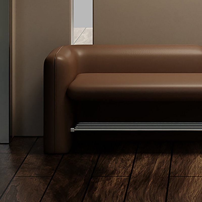 Banc de rangement pour tabouret 70,9 po, Café