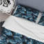 Ensemble de housse de couette Blue And Black Opulent Crystal Splendor III - Glam-463057775
