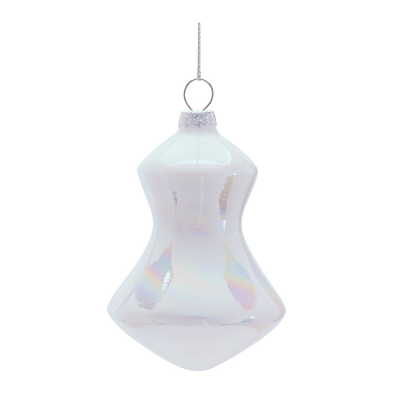 Ornement en verre irisé (ensemble de 12)