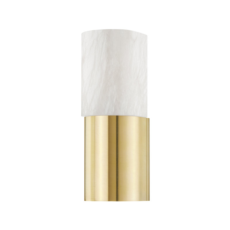 Jamesport Flush Mounted Sconce, Aged Brass