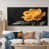 Toile avec cadre flottant or