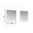 Geneva 72 in W x 22 in D Double Bath Vanity and 30 in LED Mirrors-1089384412