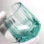 9 oz Verre en cristal turquoise à facettes Aqua-131384273