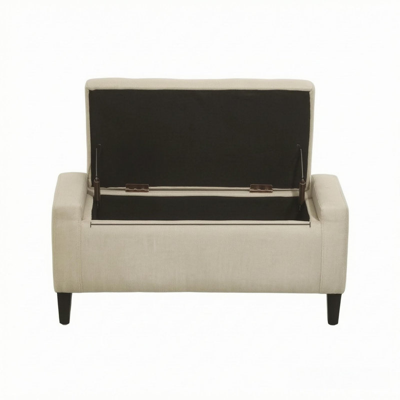 Banc de rangement moderne, banc de repose-pieds polyvalent, banc au design fonctionnel