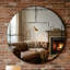 Miroir rond 36 po Vintage