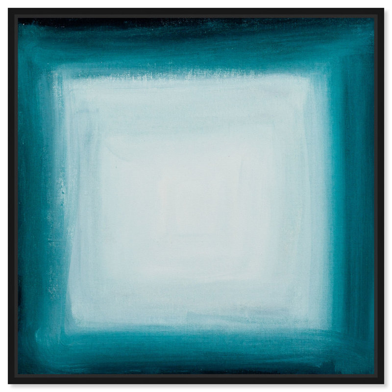 «Abstract Flipper Square», reproduction d'impression sur toile, Cadre noir, H 20 po x l 20 po x 1,5 po