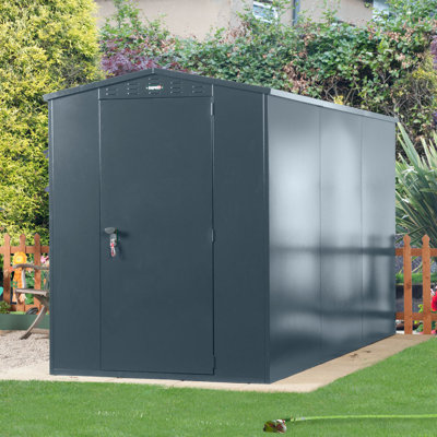 Flexistore 5 ft. W x 11 ft. D Metal Apex Garden Shed