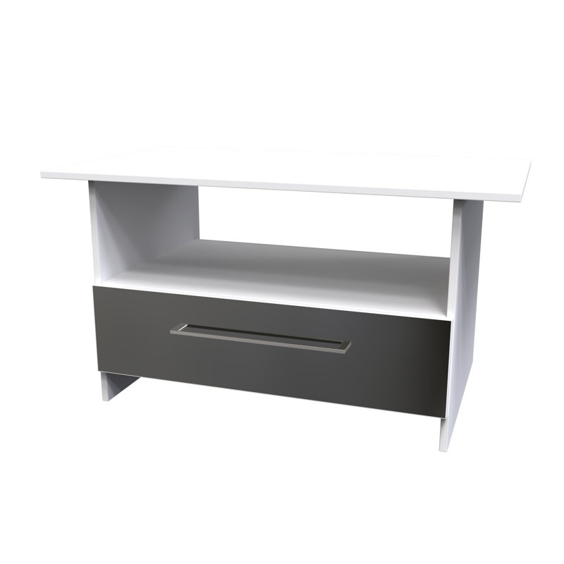 Stiner Coffee Table with Storage, Black