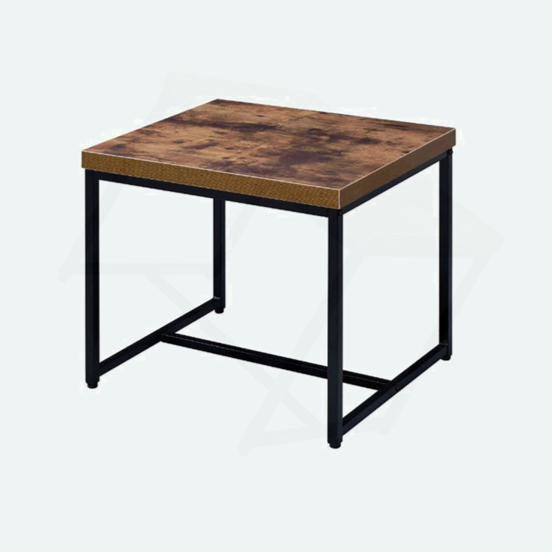 Rectangular Wooden Top End Table