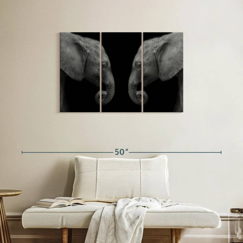 Elephant Sanctuary, 24" H x 38" W