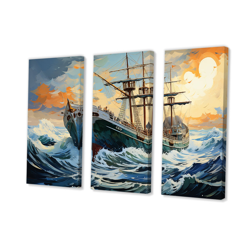 The Pirate Boat Odyssey's Voyage II - Classics, art mural, Toile tendue, H 40 po x l 60 po