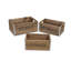 Ensemble de 3 caisses en bois