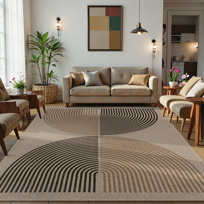 Tapis de jute moderne pour l'extérieur