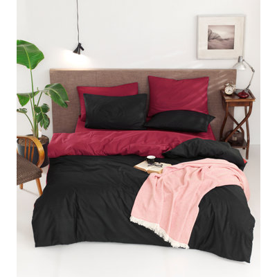 Amaker No Pattern Duvet Cover Set with Pillowcases Included