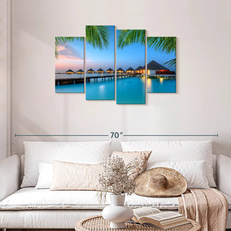 Bungalow Aletra Maldives Water, H 27 po x l 43 po