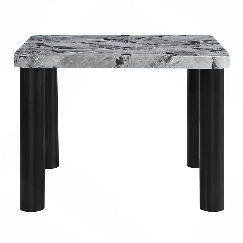 Faux Marble Dining Table with Legs
