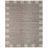Herrick Hand Woven Wool Area Rug in Brown